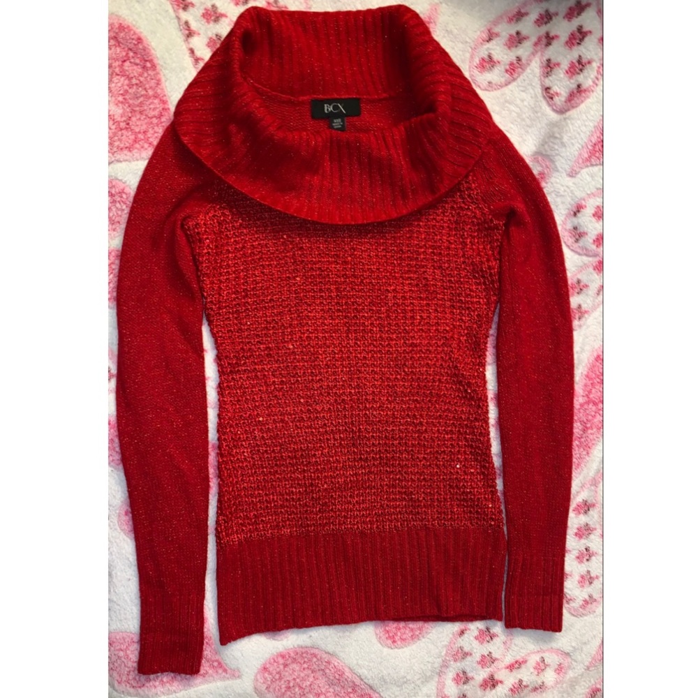 BCX long sleeve red top
